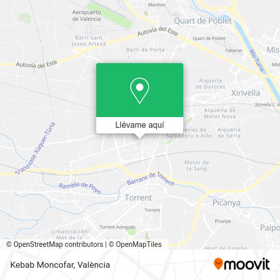 Mapa Kebab Moncofar