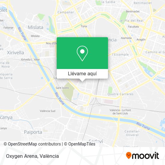 Mapa Oxygen Arena