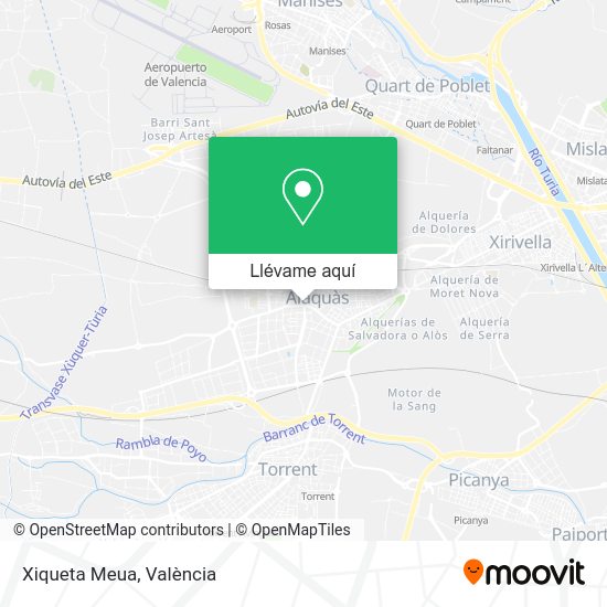 Mapa Xiqueta Meua