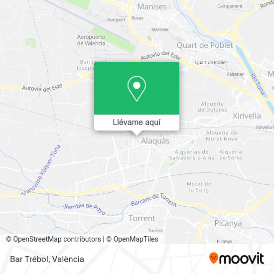 Mapa Bar Trébol