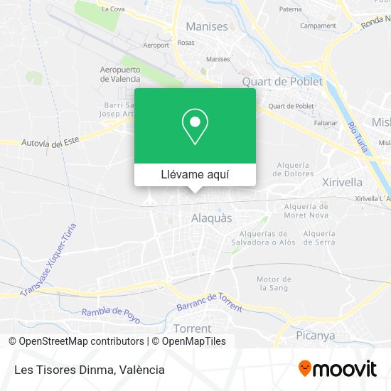 Mapa Les Tisores Dinma