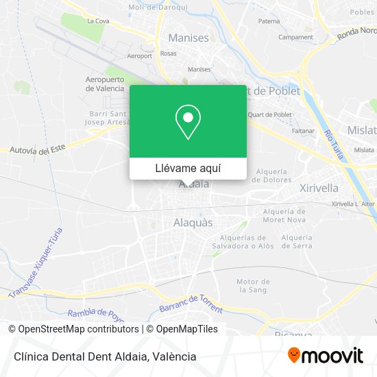 Mapa Clínica Dental Dent Aldaia