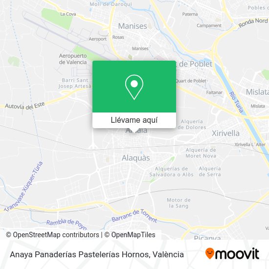 Mapa Anaya Panaderías Pastelerías Hornos
