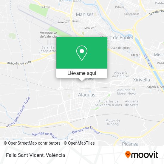 Mapa Falla Sant Vicent