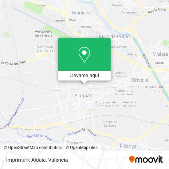 Mapa Imprimark Aldaia
