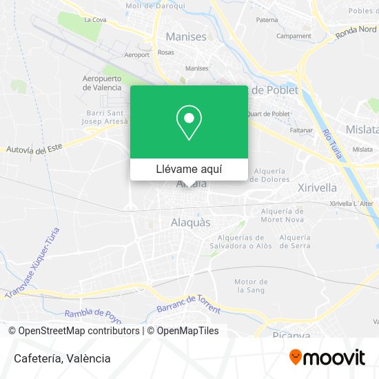 Mapa Cafetería
