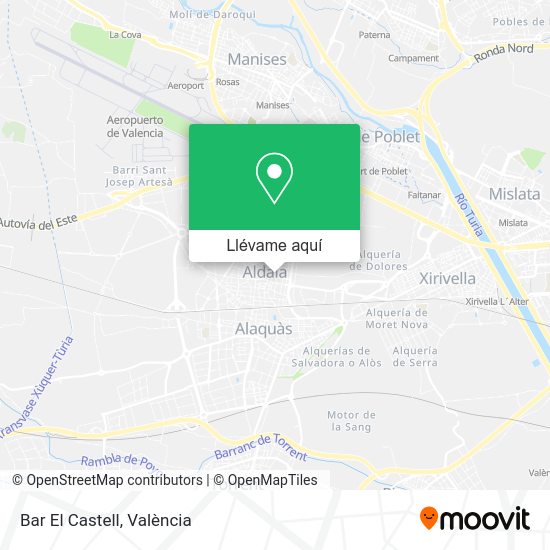 Mapa Bar El Castell