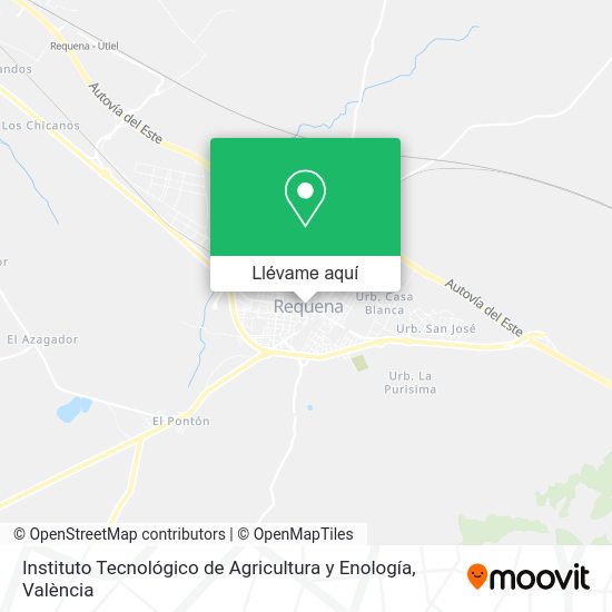 Mapa Instituto Tecnológico de Agricultura y Enología