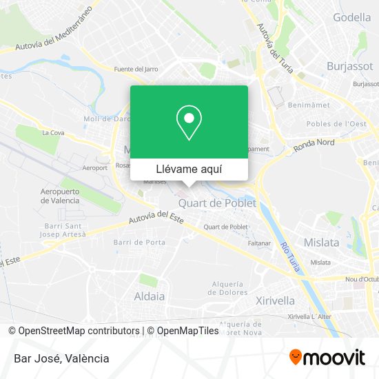 Mapa Bar José