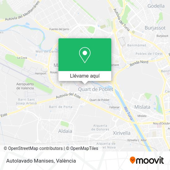 Mapa Autolavado Manises