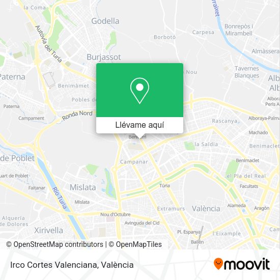 Mapa Irco Cortes Valenciana