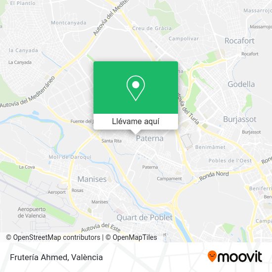 Mapa Frutería Ahmed