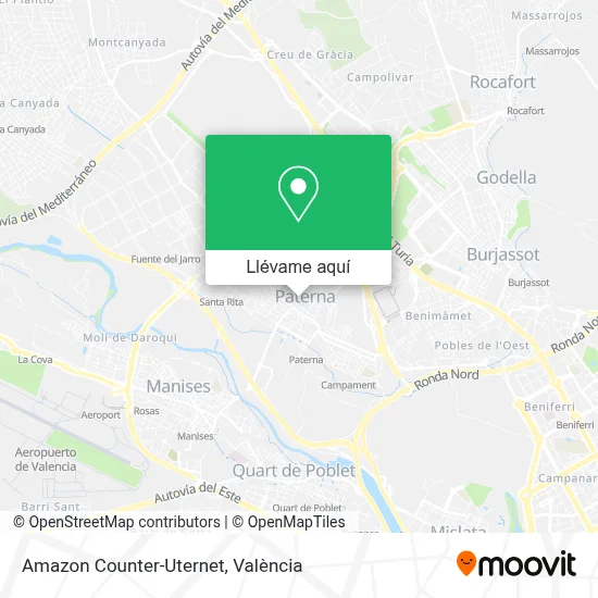Mapa Amazon Counter-Uternet