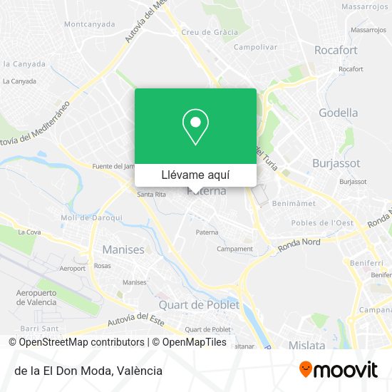 Mapa de la El Don Moda