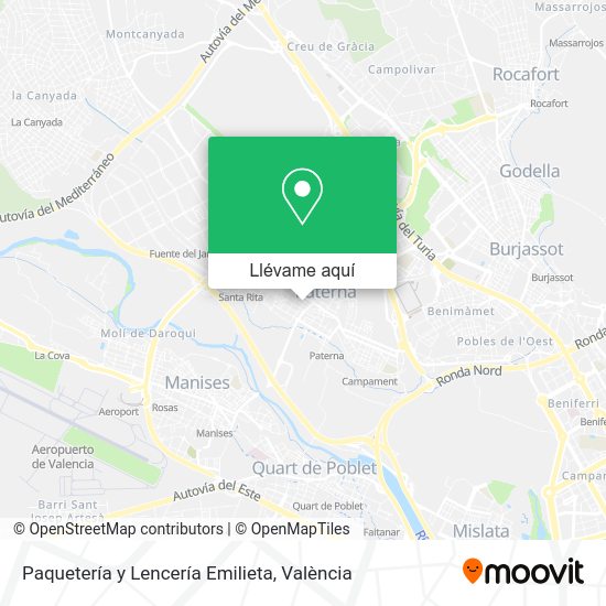 Mapa Paquetería y Lencería Emilieta