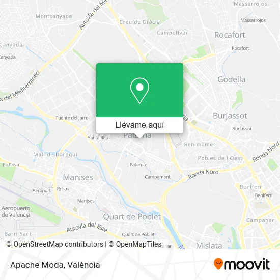 Mapa Apache Moda