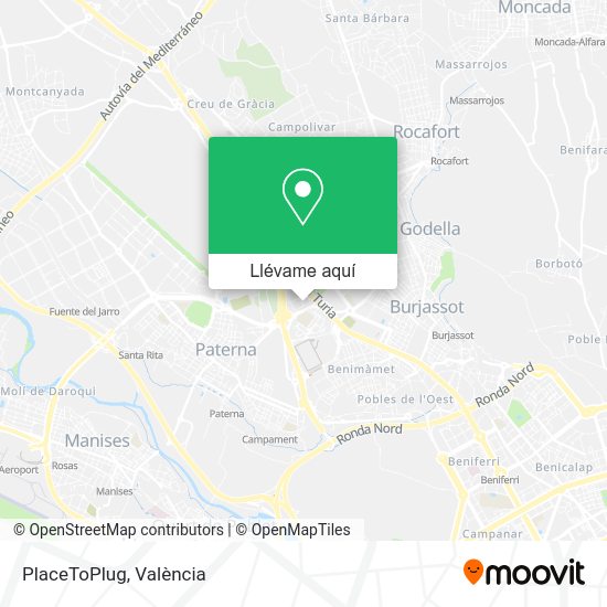 Mapa PlaceToPlug