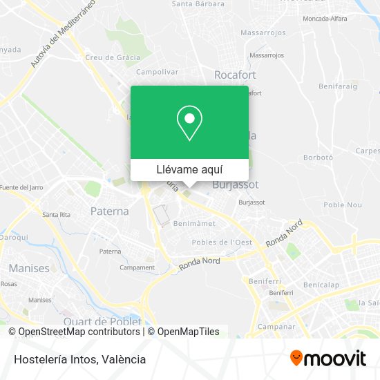 Mapa Hostelería Intos
