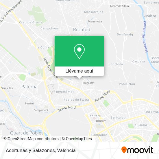 Mapa Aceitunas y Salazones