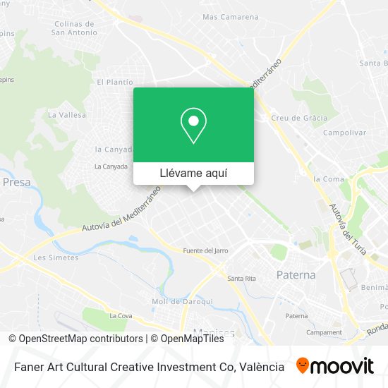 Mapa Faner Art Cultural Creative Investment Co