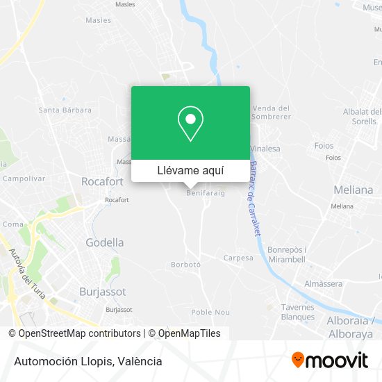 Mapa Automoción Llopis