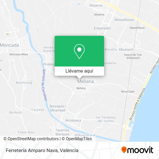 Mapa Ferretería Amparo Nava