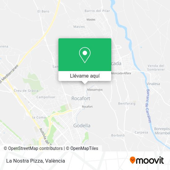 Mapa La Nostra Pizza
