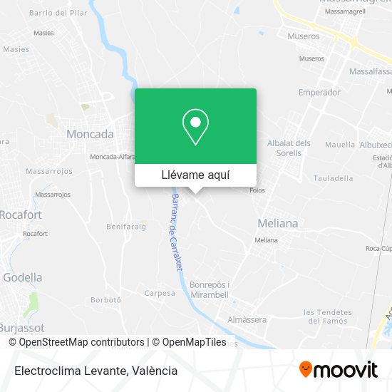 Mapa Electroclima Levante