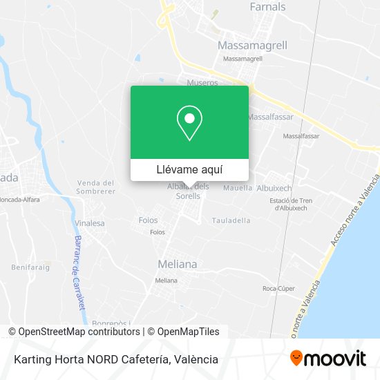 Mapa Karting Horta NORD Cafetería