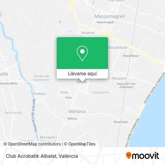 Mapa Club Acrobatik Albalat