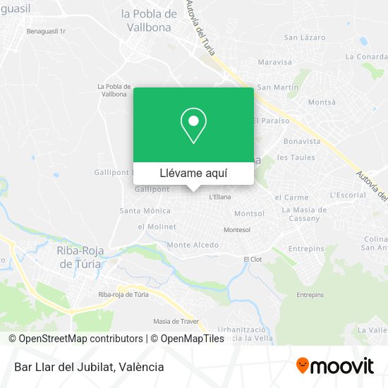 Mapa Bar Llar del Jubilat