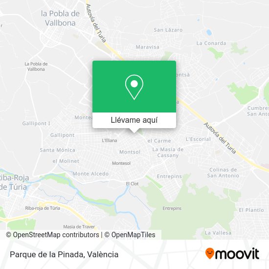 Mapa Parque de la Pinada