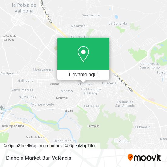 Mapa Diabola Market Bar