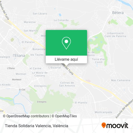 Mapa Tienda Solidaria Valencia