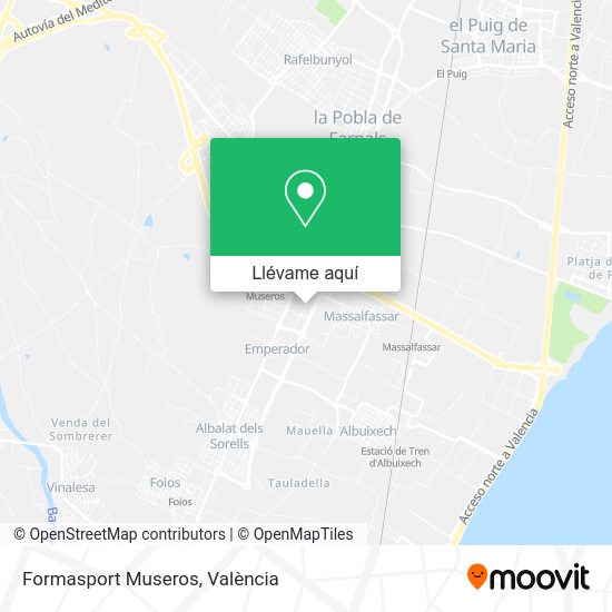 Mapa Formasport Museros