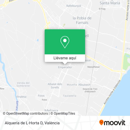Mapa Alquería de L-Horta D