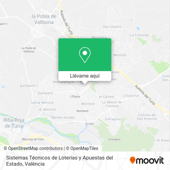 Mapa Sistemas Técnicos de Loterías y Apuestas del Estado