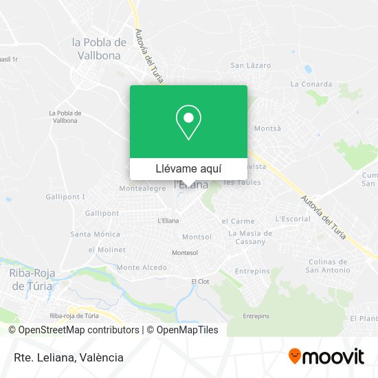 Mapa Rte. Leliana