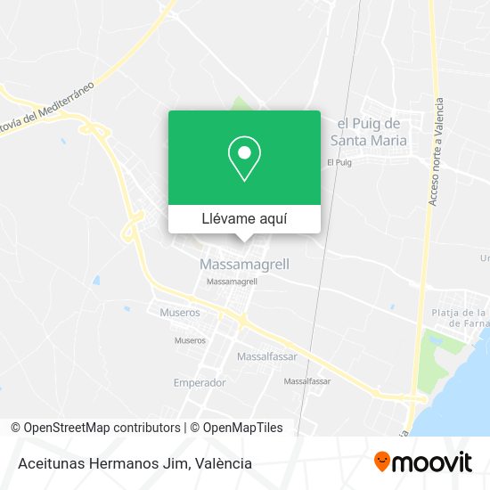 Mapa Aceitunas Hermanos Jim