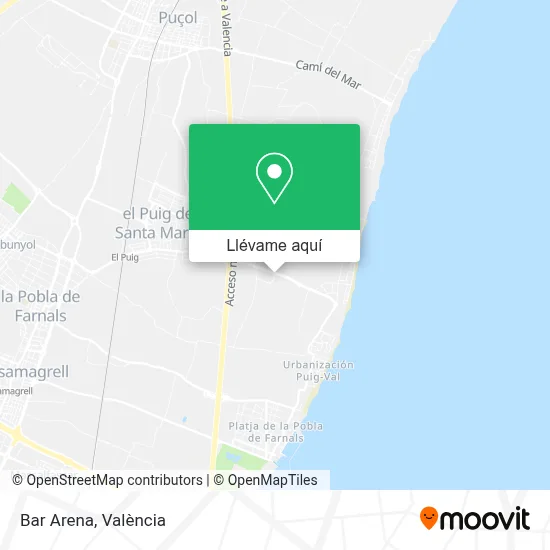 Mapa Bar Arena