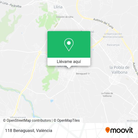 Mapa 118 Benaguasil