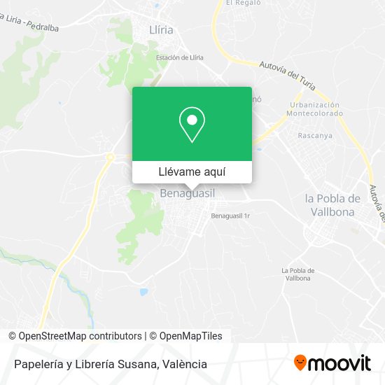 Mapa Papelería y Librería Susana
