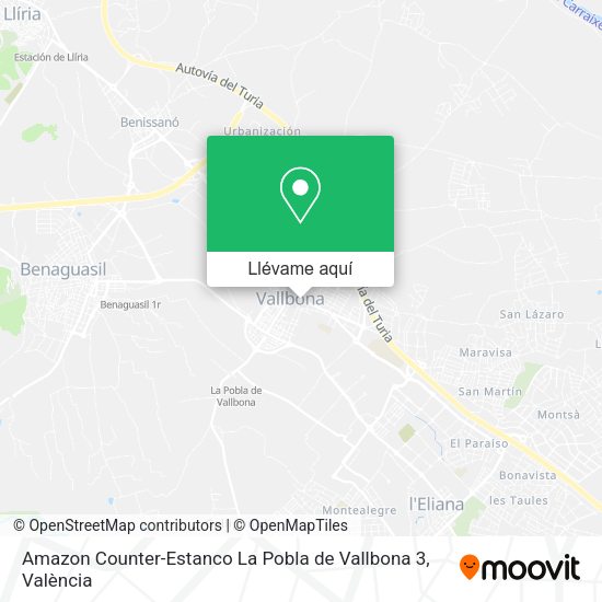 Mapa Amazon Counter-Estanco La Pobla de Vallbona 3