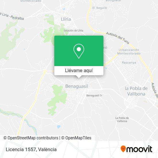 Mapa Licencia 1557