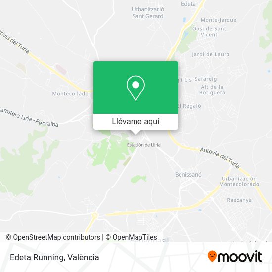 Mapa Edeta Running