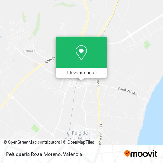 Mapa Peluquería Rosa Moreno
