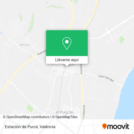 Mapa Estación de Pucol