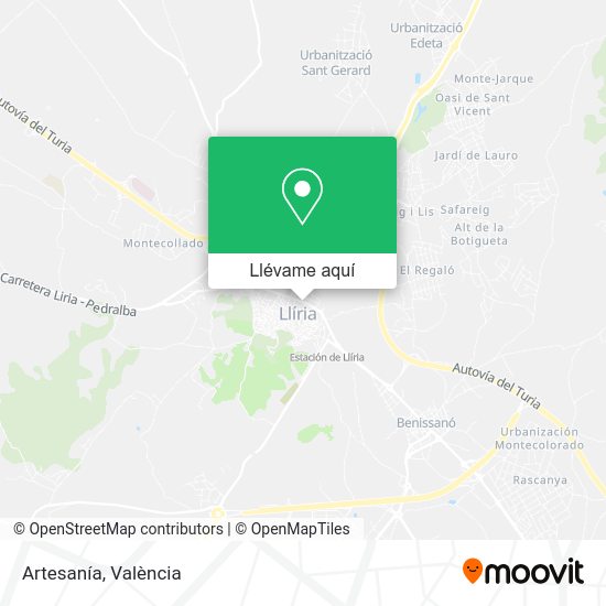 Mapa Artesanía