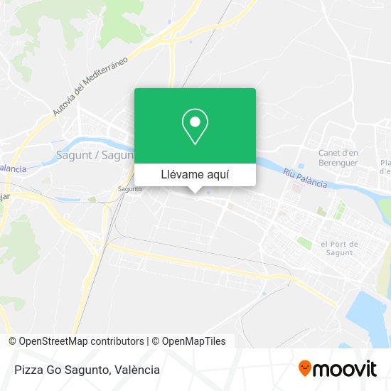 Mapa Pizza Go Sagunto