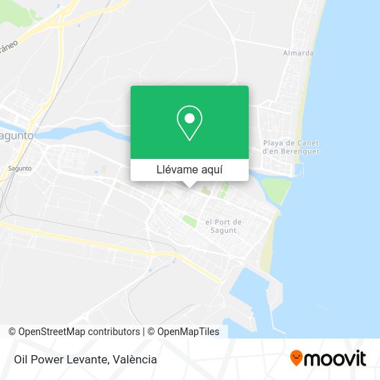 Mapa Oil Power Levante